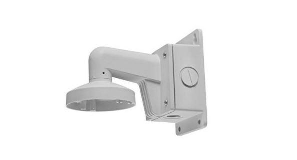 Suport de montaj pe perete cu doza de conexiuni Hikvision DS-1272ZJ- 120B, material aliaj de aluminiu, dimensiuni: 123A 180A 233mm, greutate: 1225g