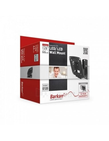 Suport TV Wall Moun E120.B 15"-29"Fix, Negru [3]