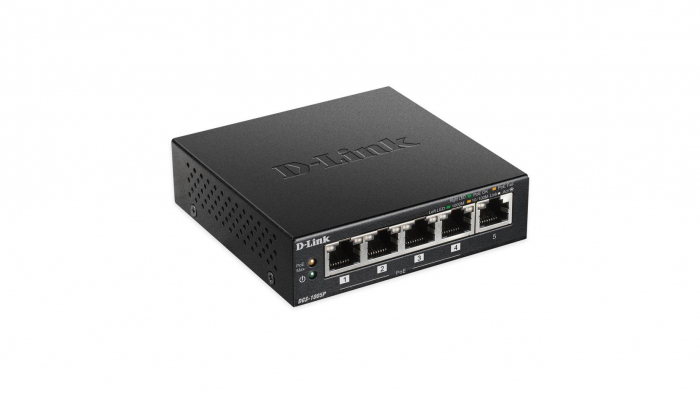 Switch D-Link DGS-1005P, 5 Port, 10 100 1000 Mbps