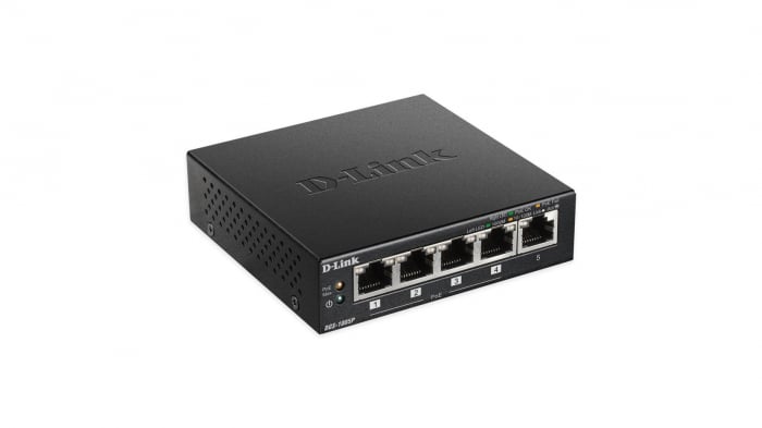 Switch D-Link DGS-1005P, 5 Port, 10 100 1000 Mbps