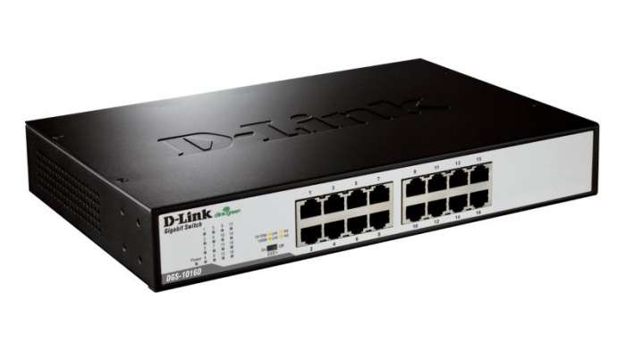 Switch D-Link DGS-1016D, 16 port, 10 100 1000 Mbps