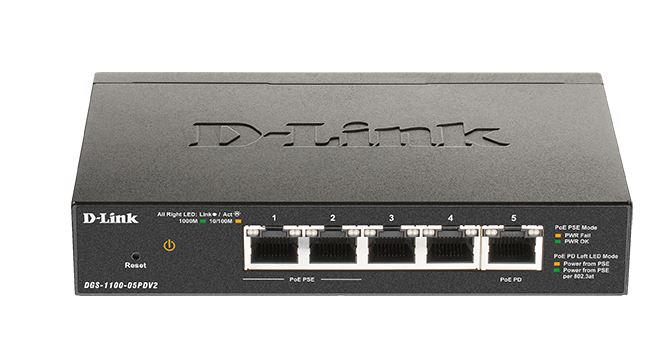 Switch D-Link DGS-1100-05PDV2, 5 port, 10 100 1000 Mbps