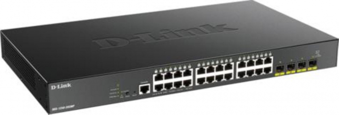 Switch D-Link DGS-1250-28XMP, 24 port, 10 100 1000 Mbps