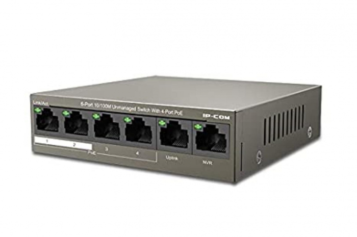 Switch IP-COM F1106P-4-63W, 6 Port. 10 100 Mbps