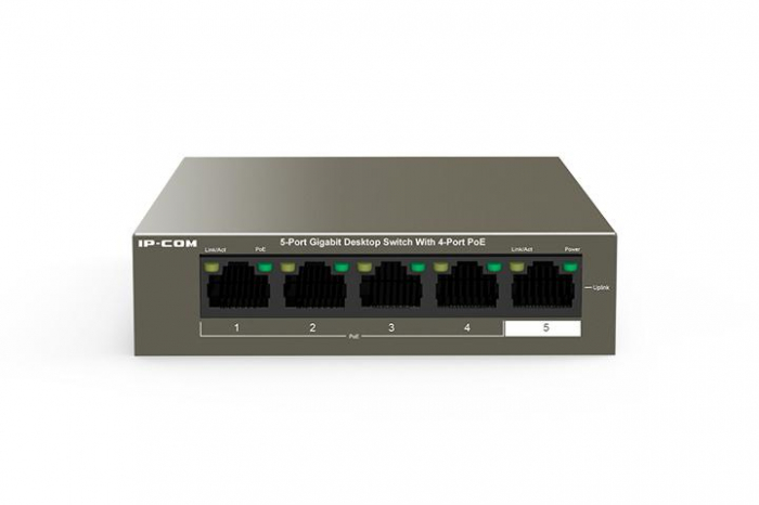 Switch IP-COM G1105P-4-63W, 5 Port, 10 100 1000 Mbps