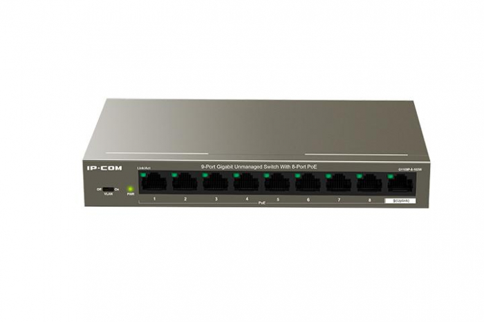Switch IP-COM G1109P-8-102W, 9 Port, 10 100 Mbps