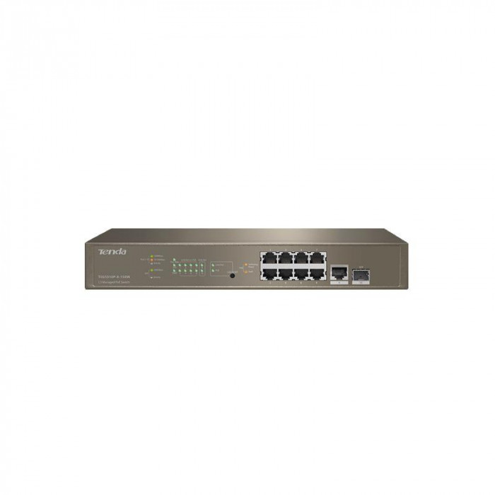 Switch Tenda Gigabit TEG5310P-8-150W, 8 port, 10 100 1000 Mbps