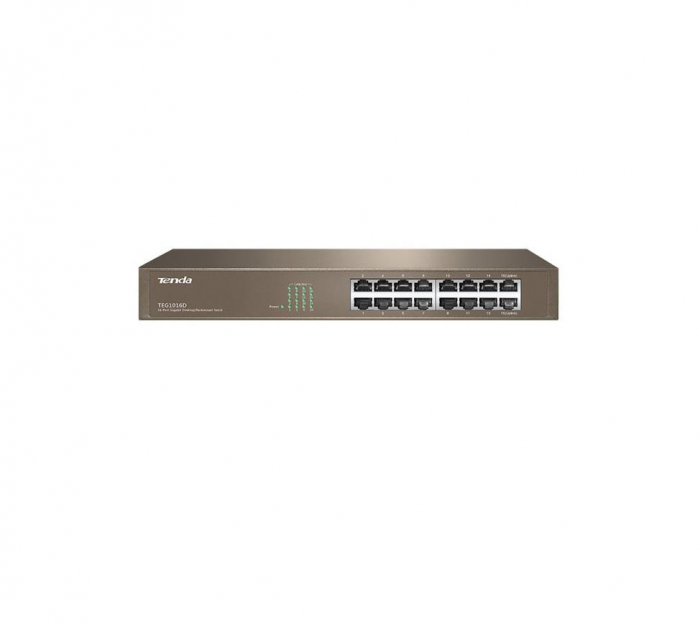 Switch Tenda TEG1016D, 16 port, 10 100 1000 Mbps