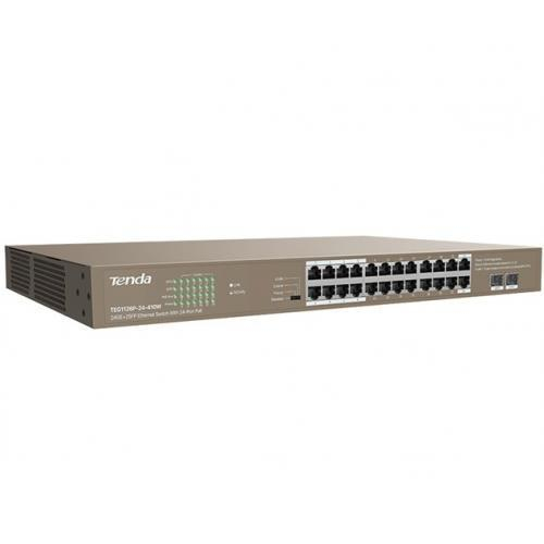 Switch Tenda TEG1126P-24-410W, 24 port, 10 100 1000 Mbps