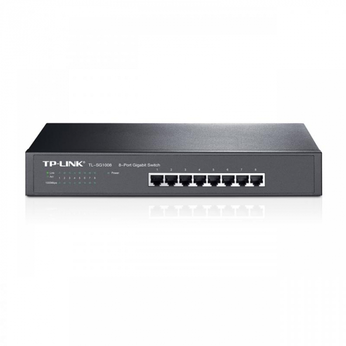 Switch TP-Link TL-SG1008, 8 port, 10 100 1000 Mbps