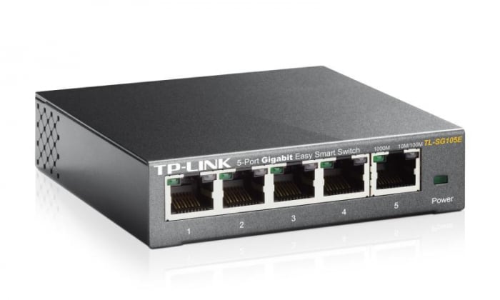 Switch TP-Link TL-SG105E, 5 port, 10 100 1000 Mbps