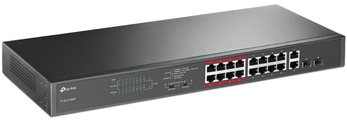 Switch TP-Link TL-SL1218MP, 16 port, 10 100 1000Mbps
