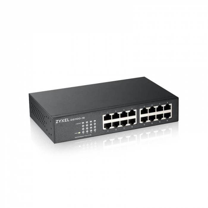 Switch ZYXEL GS1100-16, 16-port, 10 100 1000 Mbps