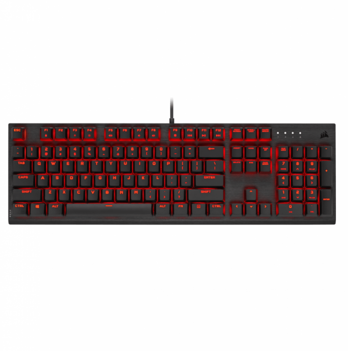 Tastatura Gaming Mecanica Corsair K60 RGB PRO, Switch Cherry Viola, USB, negru