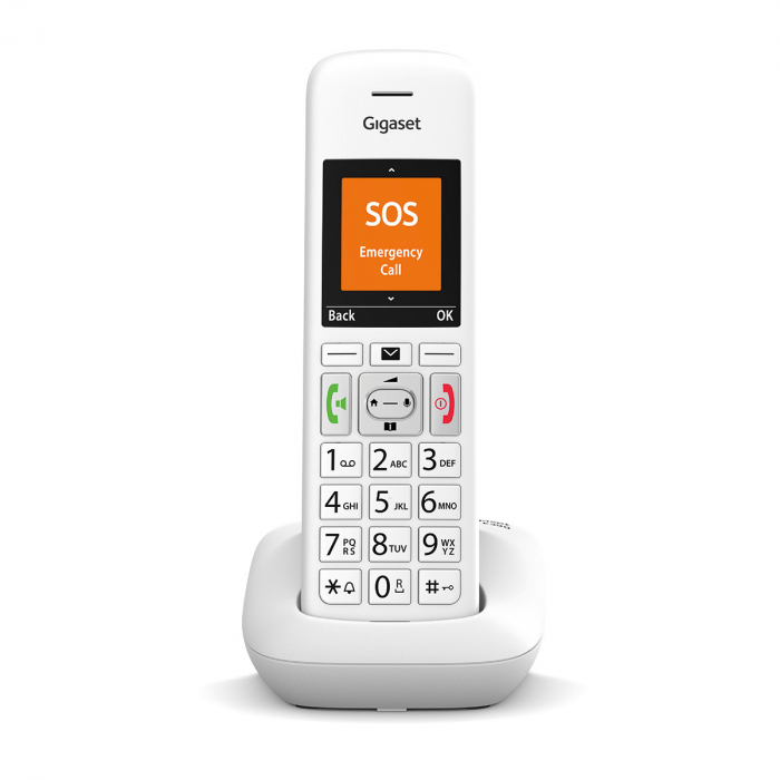 Telefon fara fir DECT Gigaset E390 alb