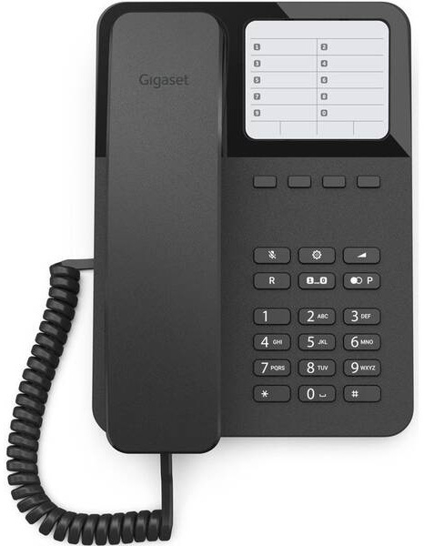 Telefon fix analogic Gigaset Desk 400, negru