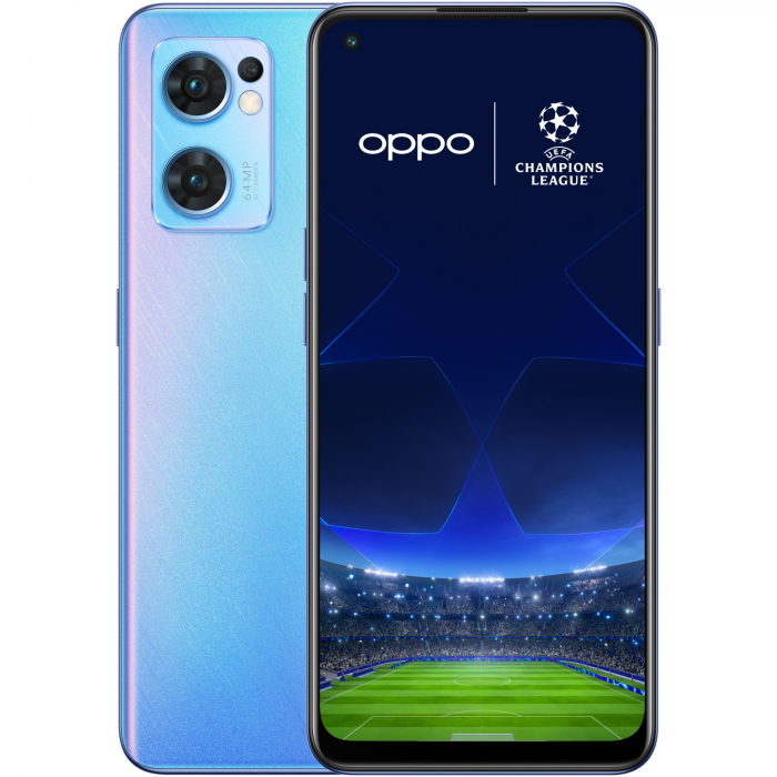 Telefon mobil OPPO Reno7, Dual SIM, 256GB, 8GB RAM, 5G, Startrails Blue