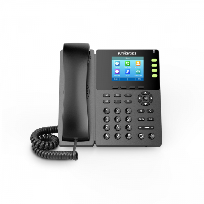 Telefon VoIP FlyingVoice FIP13G, ecran 2.8 , WiFi, PoE, 2x Gigabit