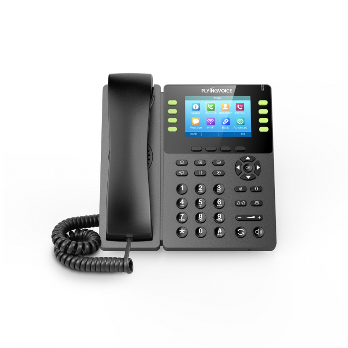 Telefon VoIP FlyingVoice FIP14G, ecran 3.5 , WiFi, PoE, Gigabit