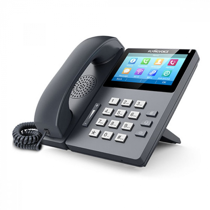 Telefon VoIP FlyingVoice FIP15G, ecran tactil 4.3 , WiFi, PoE, Gigabit