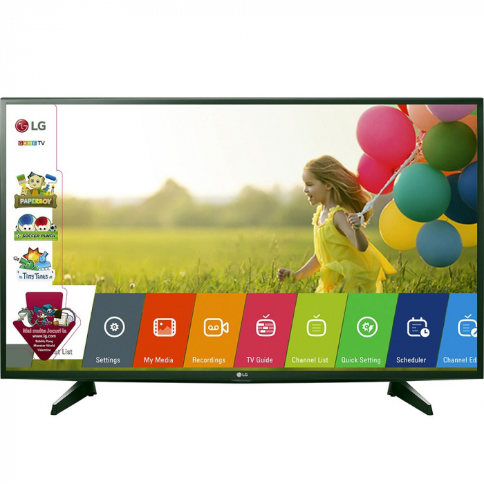 Televizor LED Game TV LG 43LH5100, Diagonala 108 cm, Full HD, Virtual Surround, Triple XD Engine, Clasa A++, Negru