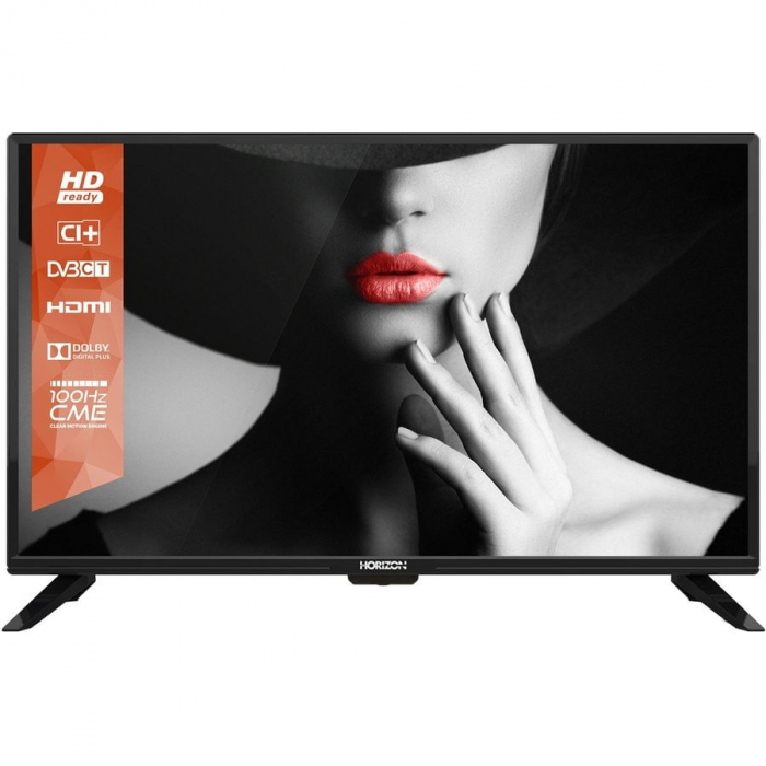 Televizor LED Horizon 32HL5320H, Diagonala 80 cm, Clear Motion Engine, Dolby Digital Plus, Hotel Mode, Clasa A+, Negru