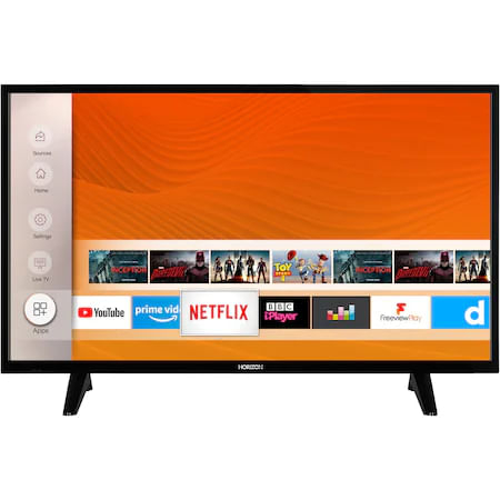 Televizor LED Horizon 39HL6330H B, Diagonala 98 cm, Smart, HD, Clasa E, Linux, Advanced Hotel TV Mode, Dolby Audio Processing, DTS Tru Surround, Negru