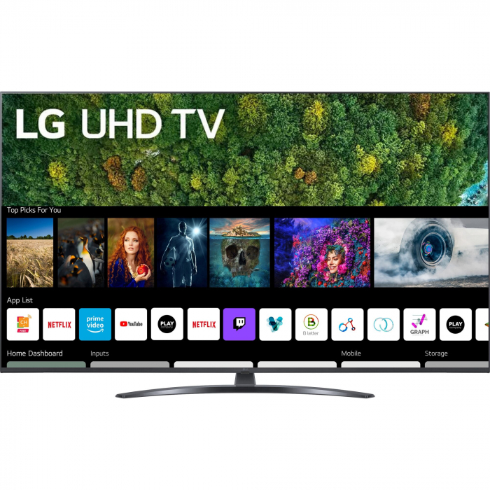 Televizor LED LG 50UP78003LB, 126 cm, 4K UHD, Smart TV, Wi-fi, Bluetooth, CI+, Negru