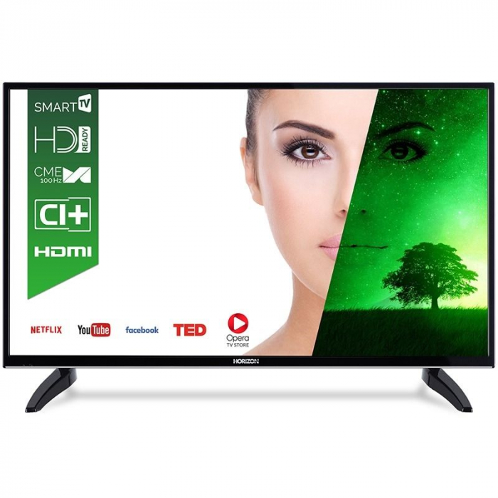 Televizor LED Smart Horizon 32HL7330H, Diagonala 81 cm, HD, Clear Motion Engine, Dolby Digital Plus, Clasa A+, Negru