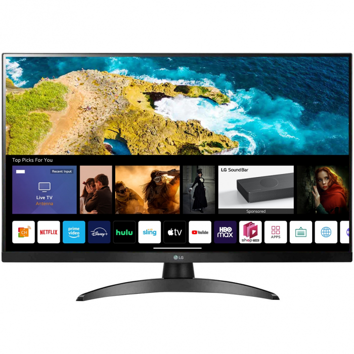 Televizor monitor LG, 27TQ615S-PZ, 68 cm, Smart, Full HD, LED, Clasa F