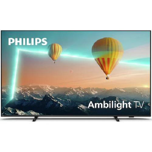 Televizor Philips Ambilight 43PUS8007 12 (Model 2022) 43 (108CM), LED 4K, Black, Flat, Android TV, Mirroring iOS Android