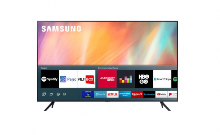 Televizor, Samsung, SM, UE50AU7172UXXH, 2021, 125CM, LED, Smart TV, 4K, Gri inchis, Plat, Tizen, Mirroring iOS, Android, Crystal Processor 4K, HD...