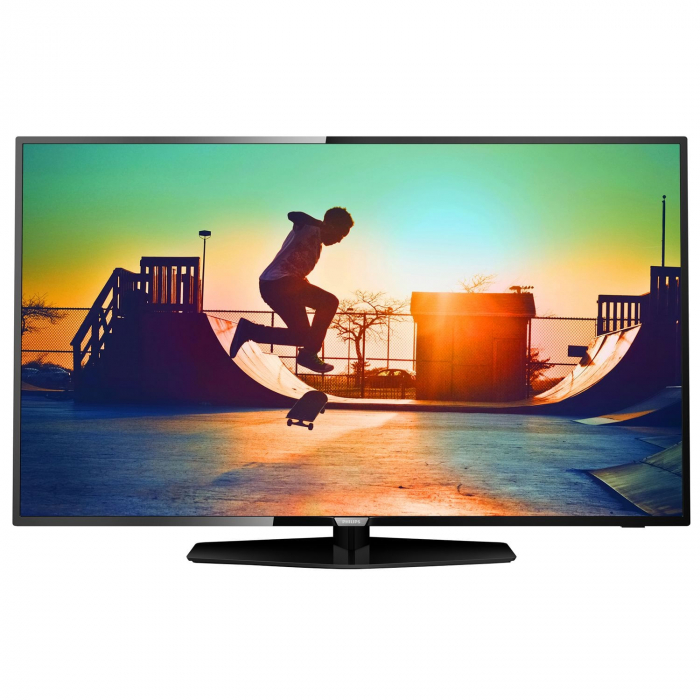 Televizor Smart Philips 43PUS6162 12, Diagonala 108 cm, 4K Ultra HD, Natural Motion, HDR, Micro Dimming, Clasa A+, Negru