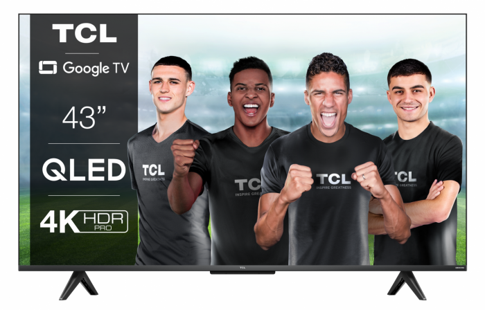 Televizor TCL QLED 43C635, 108 cm (43 ), Smart Google TV, 4K