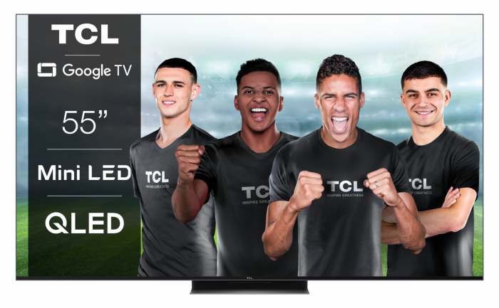 Televizor TCL QLED 55C835, 139 cm (55 ), Smart Google TV, 4K, 144 hz
