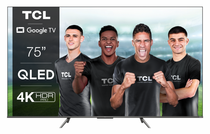 Televizor TCL QLED 75C635, 189 cm (75 ), Smart Google TV, 4K