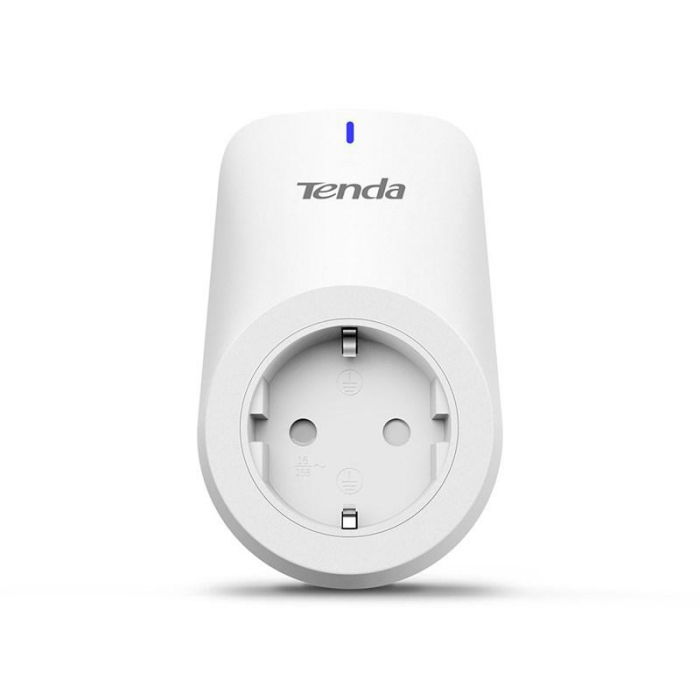 TENDA Smart Wi-Fi Plug with Energy Monitoring SP9, Wireless Standard: IEEE 802.12b g n, 2.4GHz,1T1R, Android 5.0 or higher, iOS 10 or higher, Certification:CE EAC RoHS, Maximum Power: 3.68KW.
