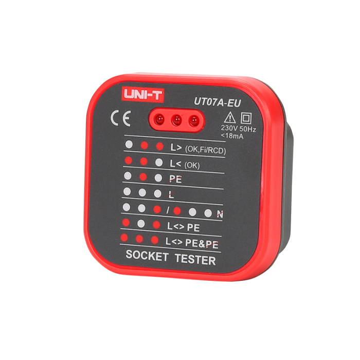 Tester priza EU, UT07A UNI-T