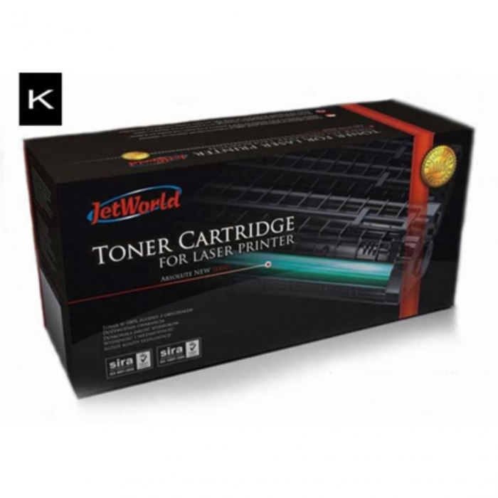 Toner compatibil JetWorld Black 11 k pagini CE505XL capacitate extinsa HP LaserJet P2053d, P2053dn, P2053x, P2054d, P2054dn, P2054x, P2055, P2055d, P2055dn, P2055dtn, P2055x, P2056d, P2056dn, P2056x,