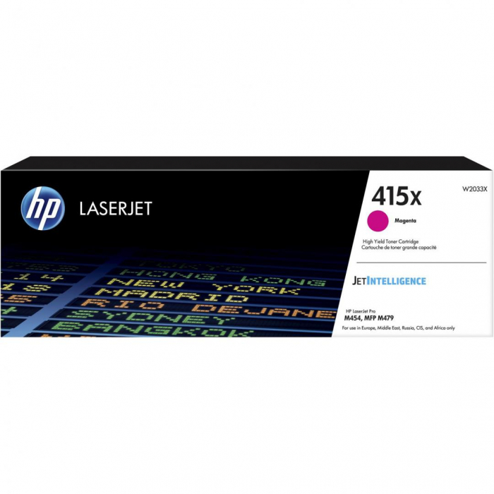 Toner HP 415X W2033X, magenta, 6k, HP Color LaserJet Pro M454dn, HP Color LaserJet Pro M454dw, HP Color LaserJet Pro MFP M479dw, HP Color LaserJet Pro MFP M479fdn, HP Color LaserJet Pro MFP M479fdw, H