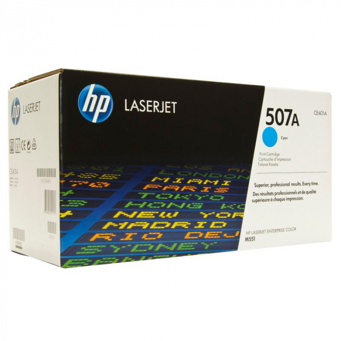 Toner HP CE401A, cyan, 6 k, Color LaserJet Pro 500 MFP M570DN,Color LaserJet Pro 500 MFP M570DW, LaserJet Enterprise 500 M551DN,LaserJet Enterprise 500 M551N, LaserJet Enterprise 500 M551XH, LaserJetE