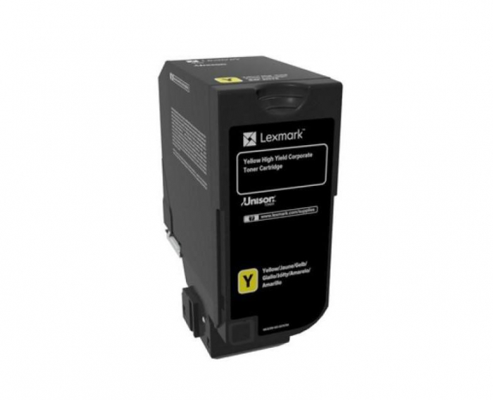 Toner Lexmark 84C2HYE yellow, 16k ,compatibil cu CX725de,CX725dhe, CX725dth