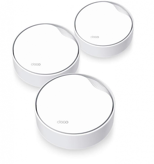 TP-Link AX3000 whole home mesh Wi-Fi 6 System, Deco X50-POE(3-pack); Dual- Band, Standarde Wireless: IEEE 802.11ax ac n a 5 GHz, IEEE 802.11ax n b g 2.4 GHz ,viteza wireless: 5 GHz: 2402 Mbps, 2.4 GHz