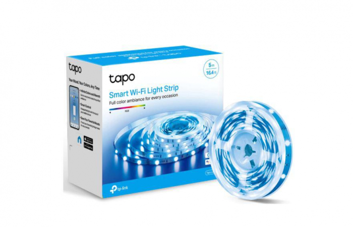 TP-Link Tapo L900-5 Smart light strip, Wi-Fi,multicolor, Dimmable, cuttable, Wi-Fi Protocol IEEE 802.11b g n, Wi-Fi Frequency 2.4 GHz Wi- Fi, 220, 240 V, 50 60 Hz, 13.5W, Dimensions 5000A 10A 1.6 mm.
