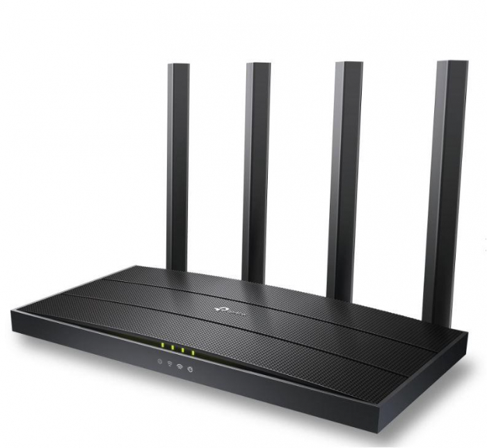 TP-LINK Wireless Router AX1500 WI-FI6, DUAL-BAND, ARCHER AX12; Standarde wireless: IEEE 802.11ax ac n a 5 GHz, IEEE 802.11n b g 2.4 GHz, viteze wireless: 5 GHz: 1201 Mbps (802.11ax) 2.4 GHz: 300 Mbps