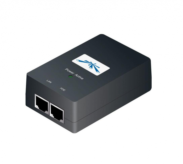 UBIQUITI POE 24V-24W POWER ADAPTER, Output Voltage: 24VDC 1.0A, InputVoltage: 90-260VAC 47-63Hz, Input Current: 0.3A 120VAC, 0.2A 230VAC, Switching Frequency: 200kHz