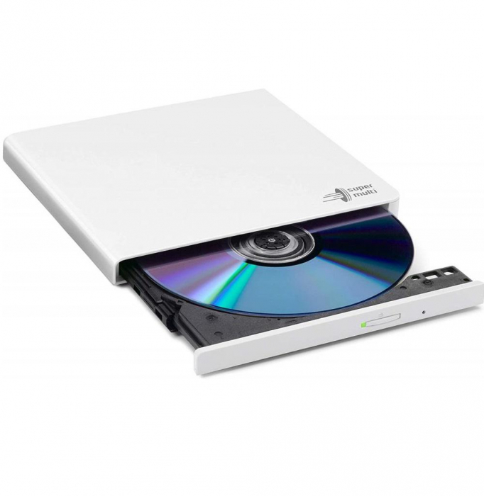 Unitate optica HITACHI-LG, GP57EW40, DVD+ -RW, 8x, USB2.0, ultraslim, alb, retail