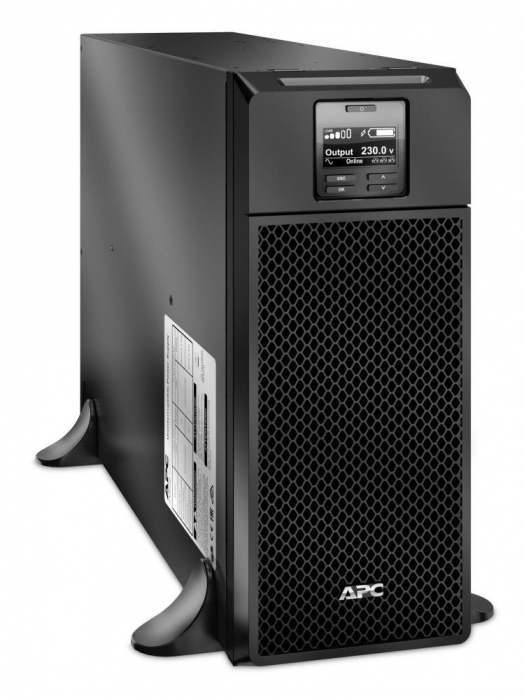 UPS APC Smart-UPS SRT online cu dubla-conversie 6000VA 6000W 6 conectori C13 4 conectori C19, extended runtime, EPO, baterie APCRBC140, optionale xtindere garantie cu 1 3 ani (WBEXTWAR1YR-SP-05 WBEXTW