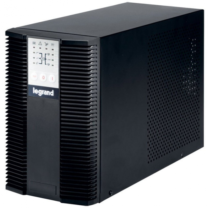 UPS Legrand KEOR LP 2000, 2000VA 1800W, 6x IEC C13 2xFrench B port RS232, baterie 4x 12V 7.2Ah, gestionare avansata a bateriei (ABM), 230V, tip online,forma Tower, panou control: Display LCD, dimens