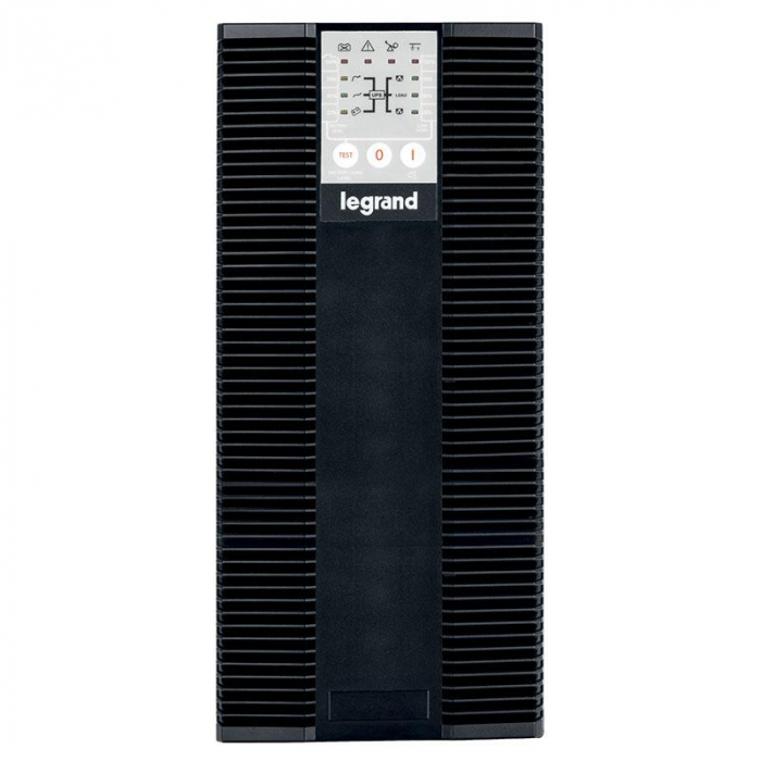 UPS Legrand KEOR LP 2000, 2000VA 1800W, 6x IEC C13, port RS232, baterie 4x 12V 7.2Ah, gestionare avansata a bateriei (ABM), 230V, tip online, forma Tower, panou control: Display LCD, dimensiuni 444 x